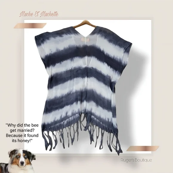 🌿Muche Et Muchette Women's Boho Fringe Coverup - Picture 13 of 14